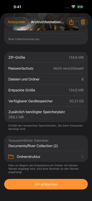 3. ZIP finden