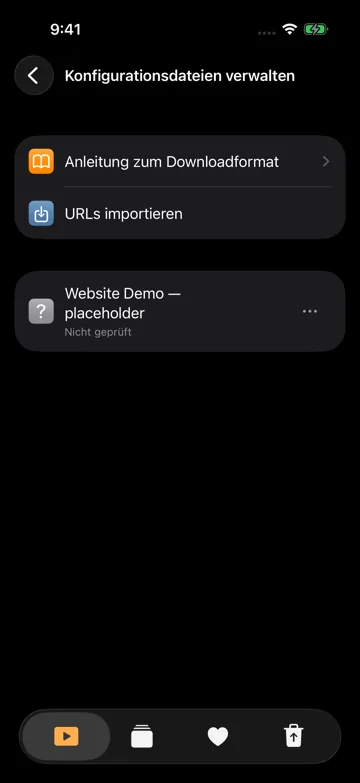 Anleitung zum Downloadformat