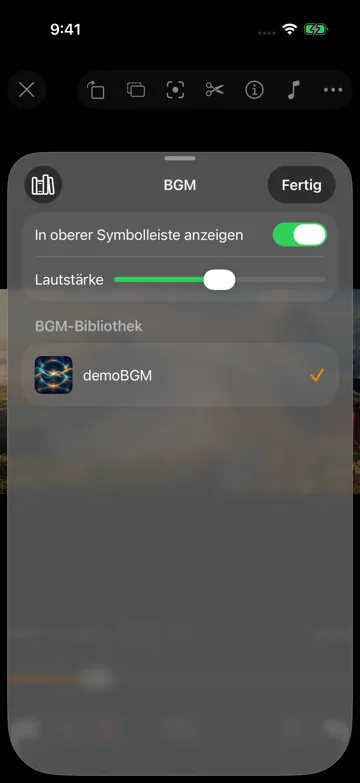 Hintergrundmusik – Anleitung