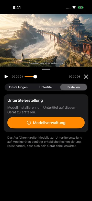 Untertitel erstellen und Fortschritt verfolgen
