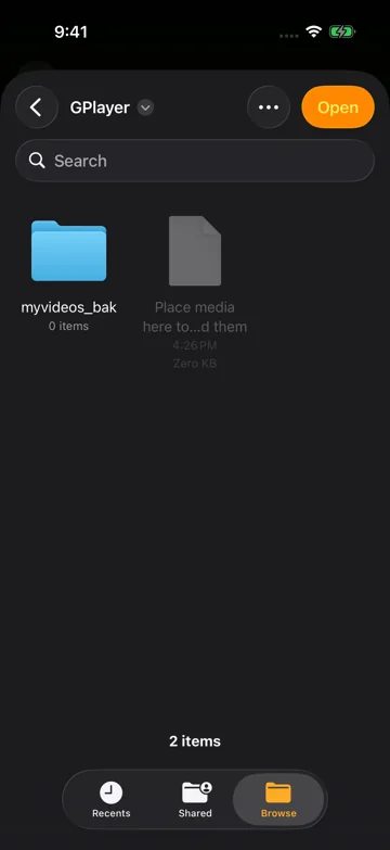 Choose Backup Folder