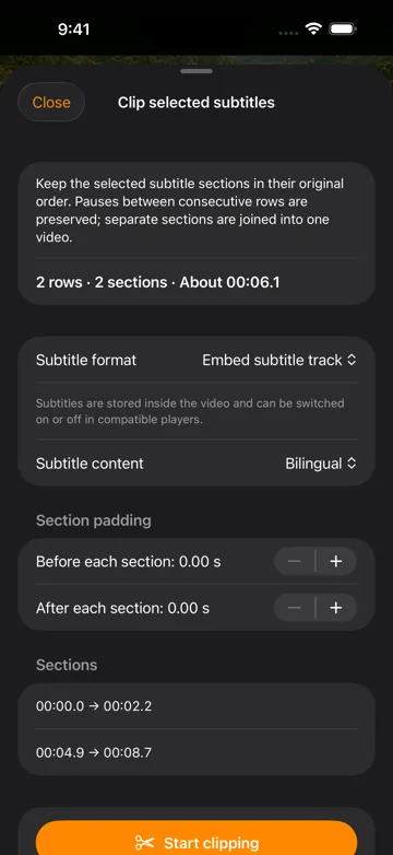 Review and Edit Subtitles