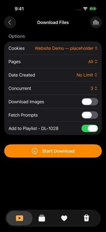 Grok image batch downloader, with optional prompts