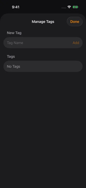 Manage Tags