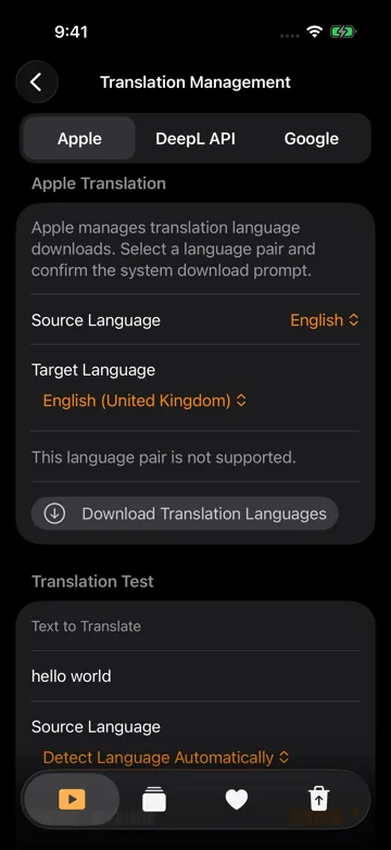 Translate Subtitles and Prepare an Engine