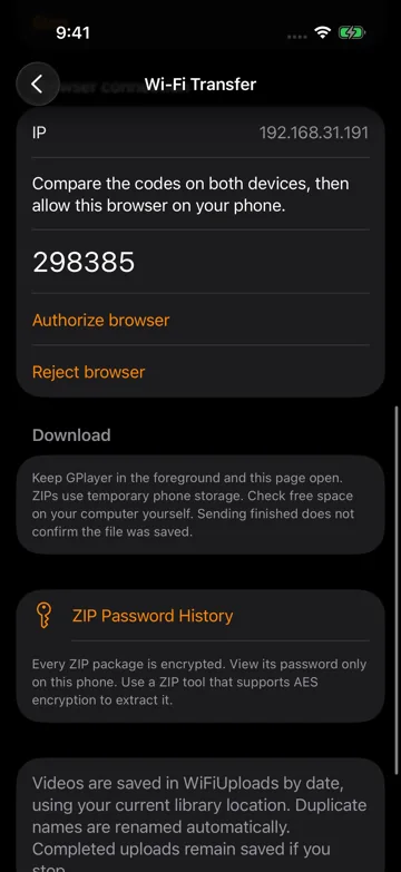 Authorize the browser