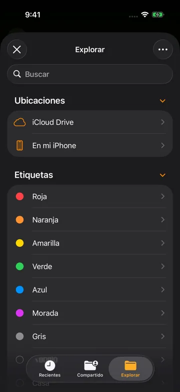 Elegir carpeta de copia de seguridad