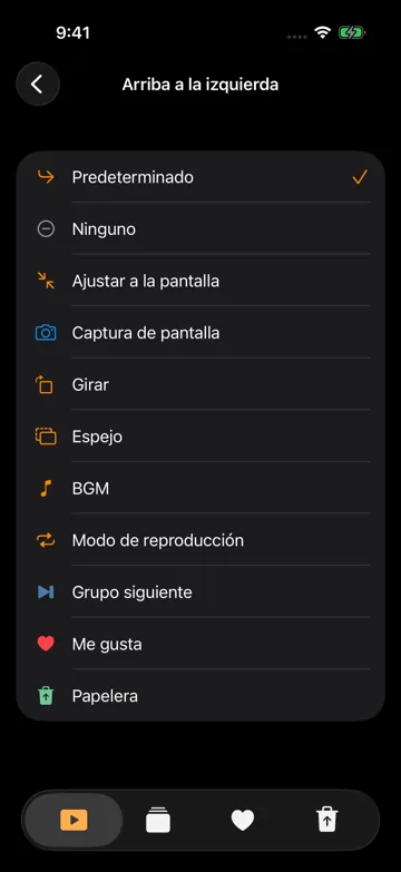 Doble toque en reproductor
