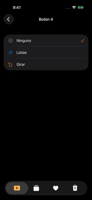 Botones rápidos del reproductor