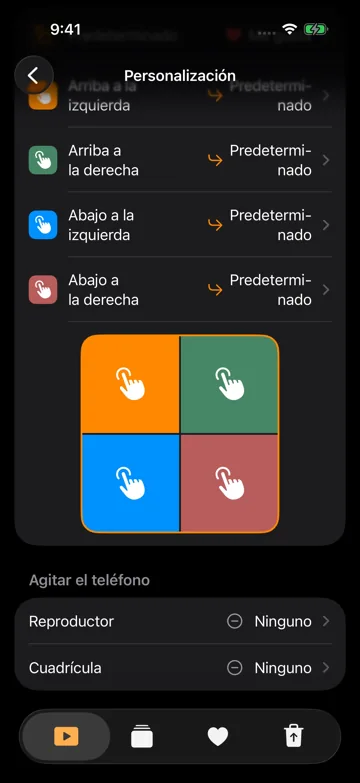 Agitar el teléfono