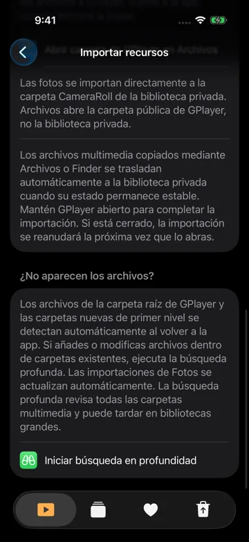 ¿No aparecen los archivos?
