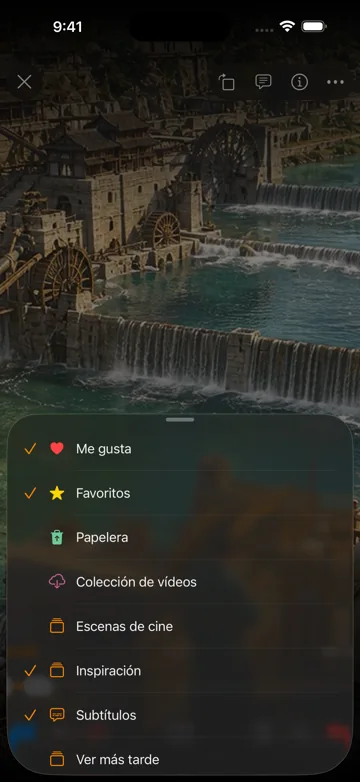 Seleccionar vídeos
