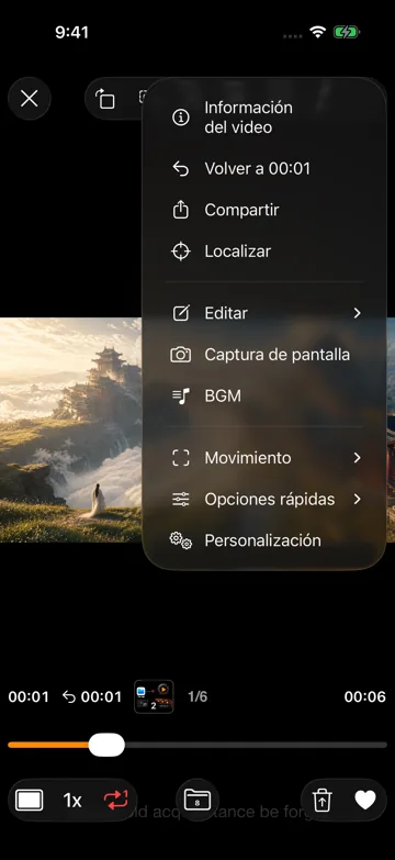 Información del video
