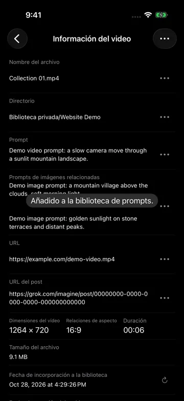 Añadido a la biblioteca de prompts.