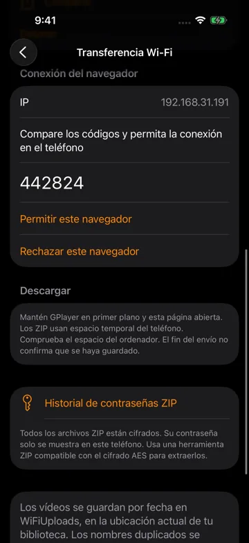 Autoriza el navegador