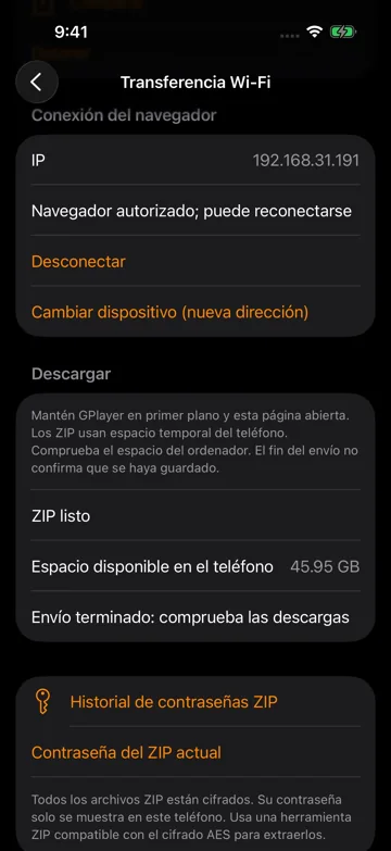 Consulta la contraseña y verifica la copia