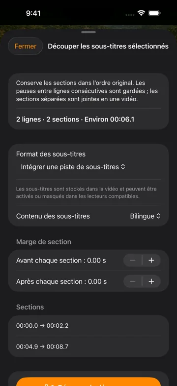 Vérifier et modifier les sous-titres
