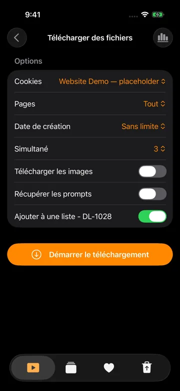 Importer la configuration