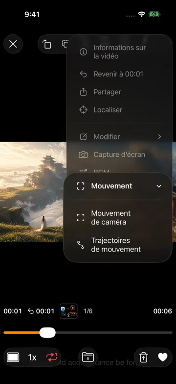 Trajectoires de mouvement