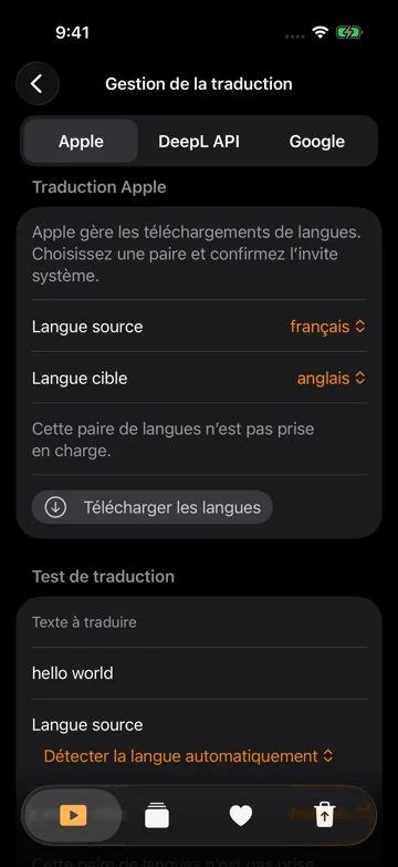 Traduire et préparer un moteur