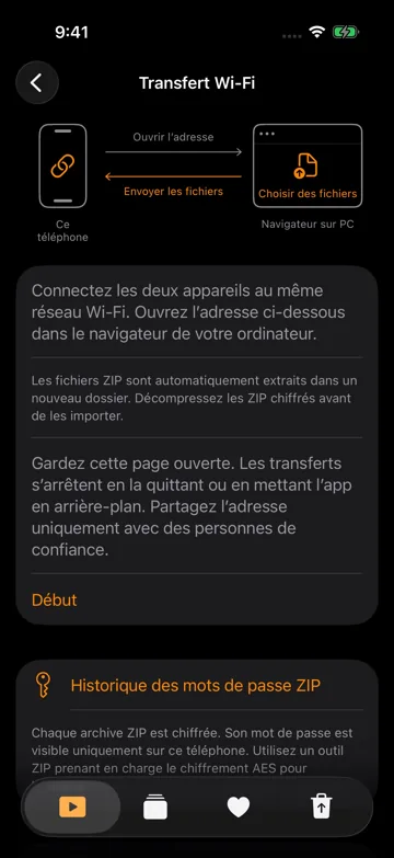 Transfert Wi-Fi