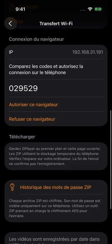 Autoriser le navigateur