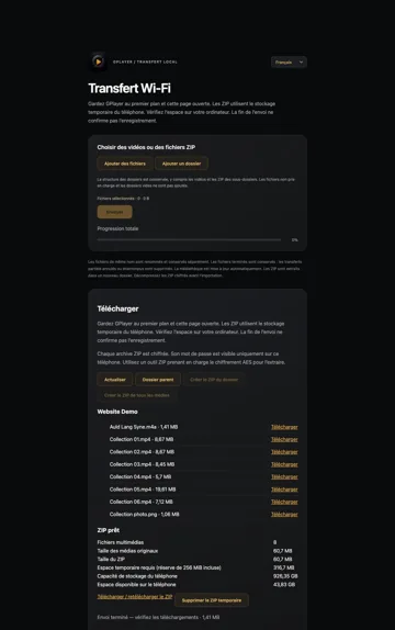 Télécharger et vérifier le fichier enregistré