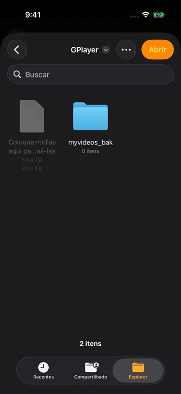 Escolher pasta de backup