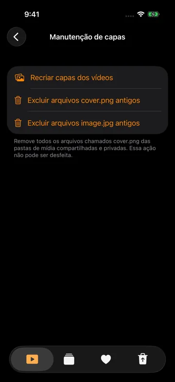 Recriar capas dos vídeos