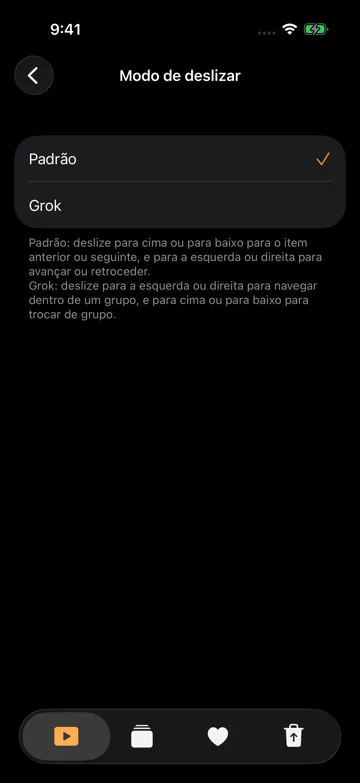Modo de deslizar