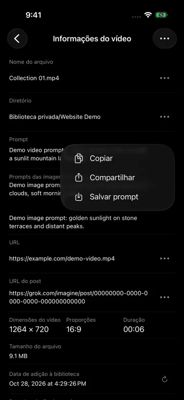 Salvar prompt