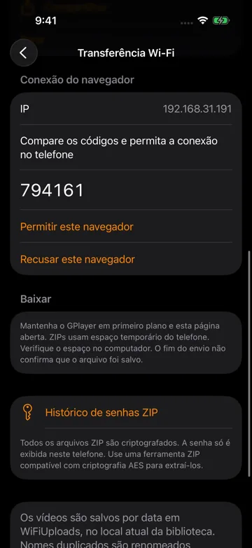 Autorize o navegador