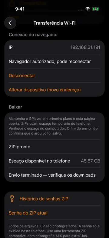 Veja a senha e verifique o backup
