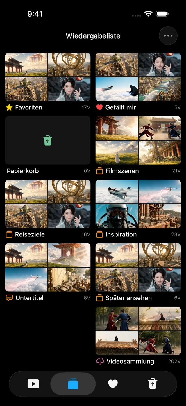 Große Mediathek organisieren